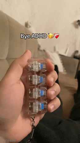 Fidget Keycaps for Relaxation